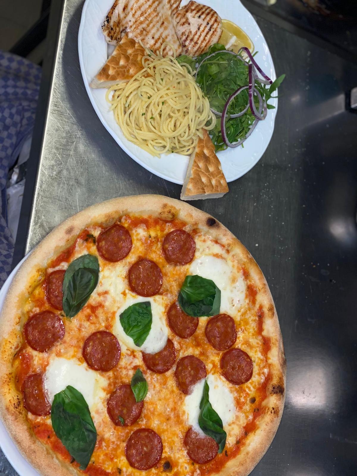 Pizza and pasta dishes